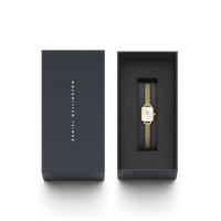 Montre Daniel Wellington Femme QUADRO MINI EVERGOLD CHAMPAGNE in Acier DW00100656 - DW00100656